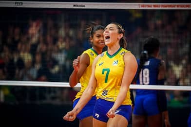 Pallavolo femminile, Italia-Brasile 1-3: sabato finale per il bronzo