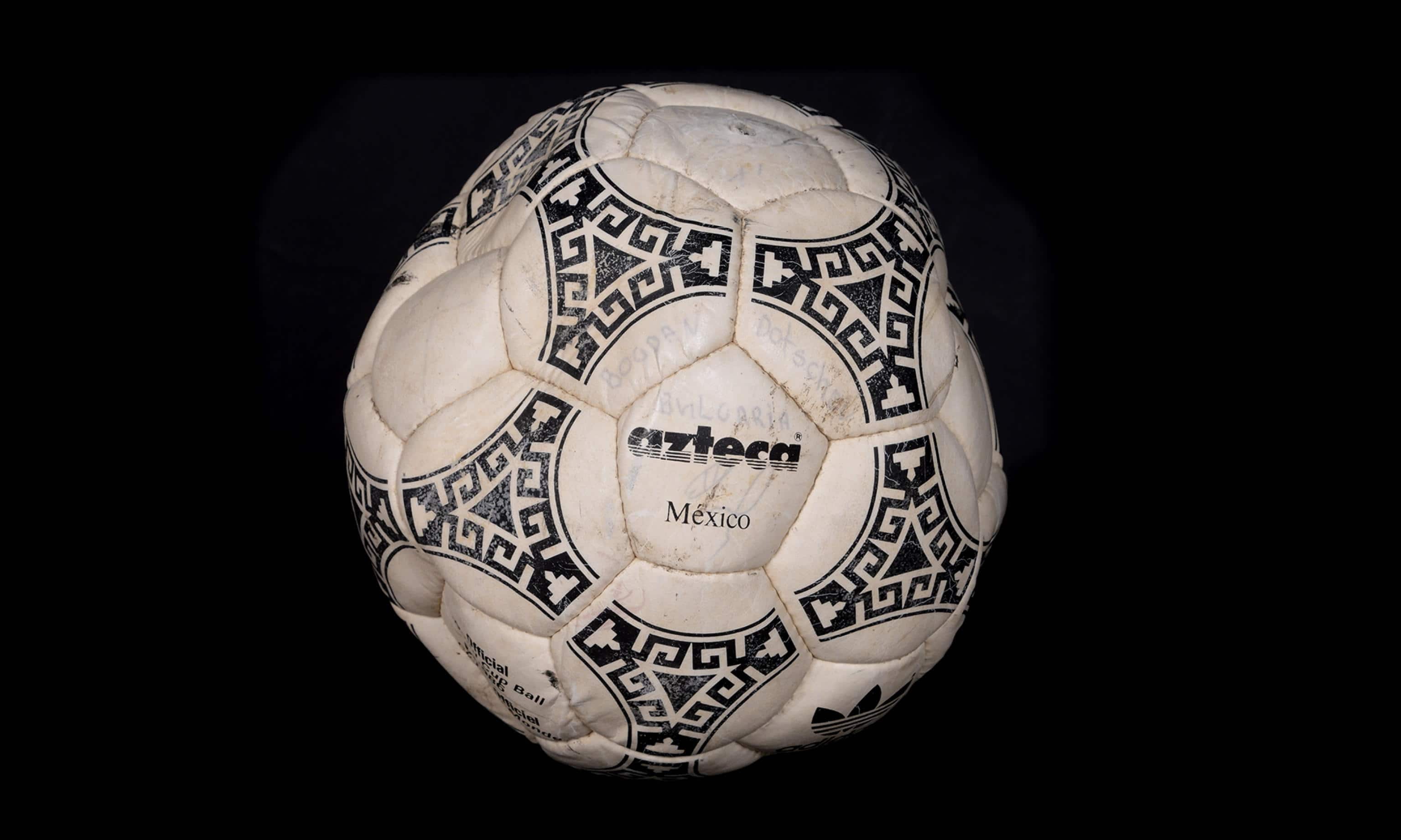 epa10243057 An undated handout photo made available by Graham Budd Auctions of the "Hand of God ball" in Wellingborough, Britain, 14 October 2022. The ball that was used to score one of the most controversial goals in football history is being sold by Ali Bin Nasser, the Tunisian referee who allowed the goal by Maradona in the FIFA 1986 World Cup quarter finals between Argentina and Argentina. The auction will take place on the 16 November 2022.  EPA/GRAHAM BUDD AUCTIONS HANDOUT MANDATORY CREDIT GRAHAM BUDD AUCTIONS HANDOUT HANDOUT EDITORIAL USE ONLY/NO SALES