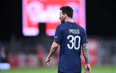 30 Lionel Leo MESSI (psg) during the Ligue 1 Uber Eats match between Ajaccio and Paris at Stade Francois Coty on October 21, 2022 in Ajaccio, France. (Photo by Philippe Lecoeur/FEP/Icon Sport/Sipa USA) - Photo by Icon Sport/Sipa USA