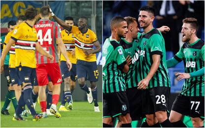 Serie A: Cremonese-Sampdoria 0-1, Sassuolo-Verona 2-1. HIGHLIGHTS