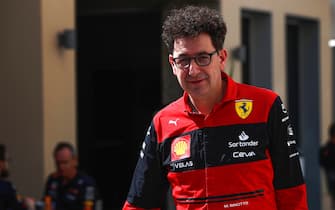 11/20/2022 - Mattia Binotto, Team Principal, Ferrari, arrives into the paddock during the Formula 1 Abu Dhabi Grand Prix in Abu Dhabi, UAE. (Photo by Carl Bingham/Motorsport Images/Sipa USA) France OUT, UK OUT