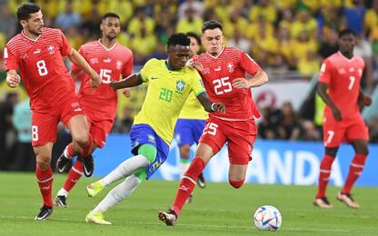 Mondiali Qatar, in corso Brasile-Svizzera: il risultato è 1-0. DIRETTA