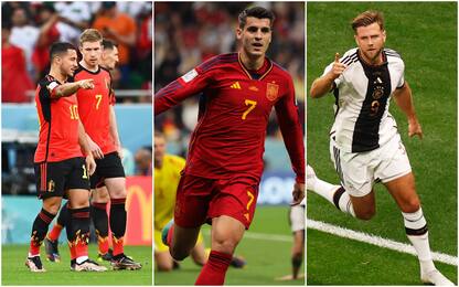 Mondiali Qatar 2022: oggi tocca a Belgio, Spagna e Germania. DIRETTA