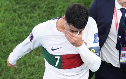 Mondiali, Portogallo perde contro Marocco ed è fuori: CR7 in lacrime