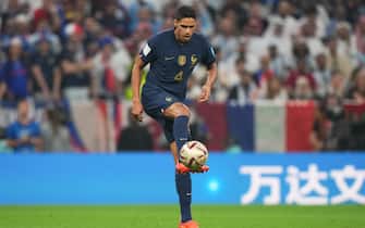 Rapahel Varane of France during the FIFA World Cup Qatar 2022 match, Final, between Argentina and France played at Lusail Stadium on Dec 18, 2022 in Lusail, Qatar. (Photo by Bagu Blanco / Pressinphoto/Sipa USA)