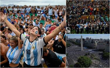 tifosi argentina vittoria mondiali 2022 foto