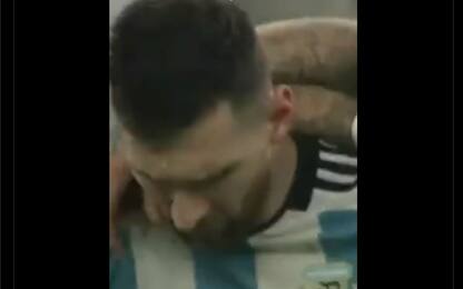 Messi e il pensiero rivolto a Maradona prima dell'ultimo rigore