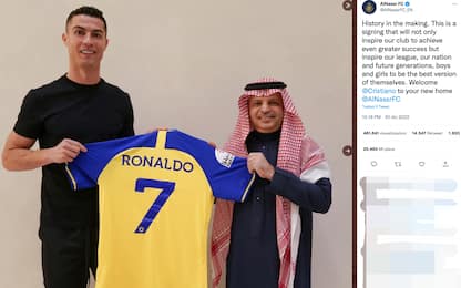 Cristiano Ronaldo firma con l'Al Nassr: contratto record fino al 2025