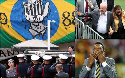 Funerali di Pelé, corteo funebre e tumulazione a Santos