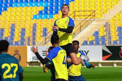 Al-Nassr, lo spettacolare salto di Cristiano Ronaldo in allenamento