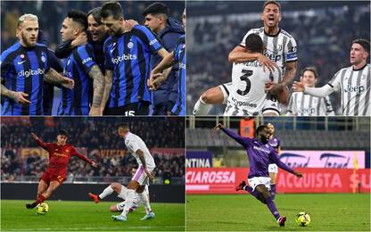Coppa Italia, semifinali Inter-Juventus e Cremonese-Fiorentina