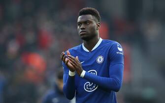 LIVERPOOL, ENGLAND - JANUARY 21: <<enter caption here>> during the Premier League match between Liverpool FC and Chelsea FC at Anfield on January 21, 2023 in Liverpool, England. (Photo by Chelsea FC/Chelsea FC via Getty Images)