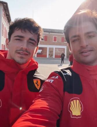 Leclerc e Sainz Leclerc e Sainz