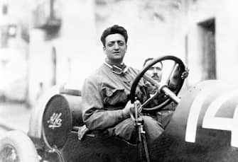 Enzo Ferrari, fondatore dell'omonima casa automobilistica. 
ANSA/UFFICIO STAMPA FERRARI 
+++EDITORIAL USE ONLY - NO SALES+++