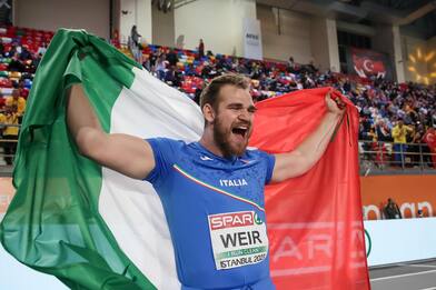 Europei atletica indoor, oro e primato italiano nel peso per Zane Weir