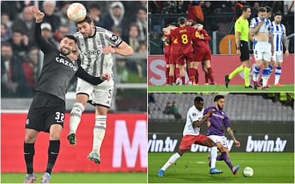 EL-Conference: Juve-Friburgo 1-0, Fiorentina-Sivasspor 1-0, Roma ok