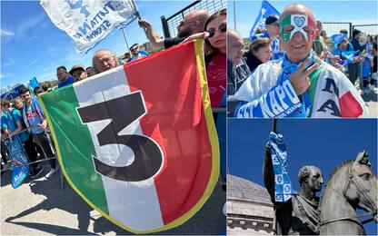 Napoli campione d'Italia, il rientro della squadra in città