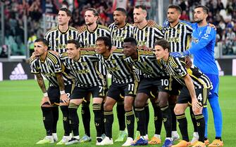Juventus team during the italian Serie A soccer match Juventus FC vs US Cremonese at the Allianz Stadium in Turin, Italy, 14 May 2023 ANSA/ALESSANDRO DI MARCO
