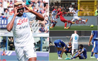 Bologna-Napoli finisce 2-2, Monza-Lecce 0-1, Verona-Empoli 1-1. LIVE