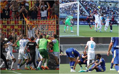 Lecce vince a Monza e si salva. Pari Bologna-Napoli e Verona-Empoli