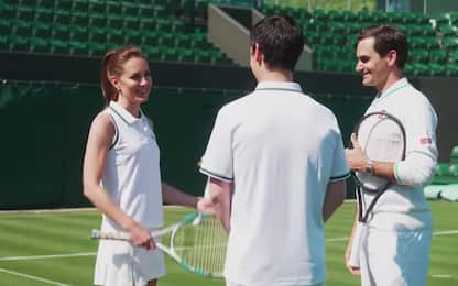 Tennis, Federer torna a Wimbledon e gioca con la principessa Kate