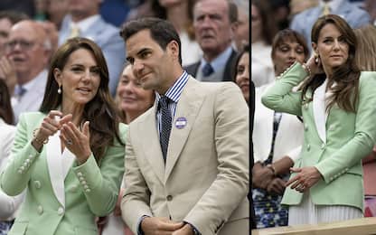 Wimbledon, Kate Middleton sugli spalti con Roger Federer