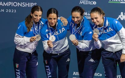 Mondiali scherma, medaglia d'argento per la squadra di spada femminile