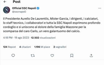 Il ricordo di Carlo Mazzone sui social