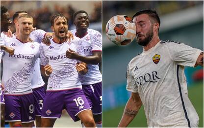 Europa e Conference League: Roma ok, Fiorentina pari. Alle 21 Atalanta