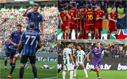Europa e Conference League: ok Atalanta e Roma. Pari Fiorentina. VIDEO
