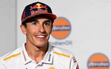 Conferenza stampa prima dell'Indian Oil Grand Prix al Budh International Circuit, 21 settembre 2023 Immagine: Marc Marquez POOL/ MotoGP.com / Cordon Press Le immagini saranno solo per uso editoriale. Credito obbligatorio: MotoGP.com Cordon Press