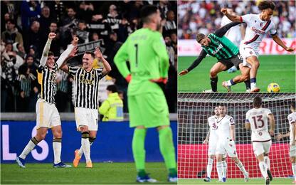 Serie A: vincono Juventus e Torino, Sassuolo-Bologna 1-1. HIGHLIGHTS