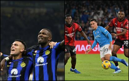 Serie A, l'Inter batte la Roma 1-0. Napoli-Milan 2-2. HIGHLIGHTS