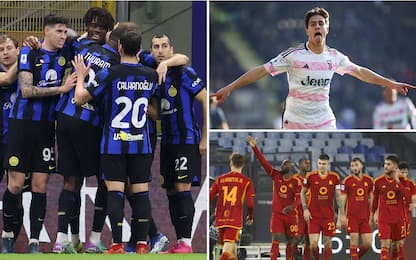 Serie A, l'Inter resta a +4 sulla Juventus. Roma-Napoli 2-0. VIDEO