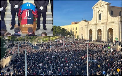 Funerali Gigi Riva, 30mila persone per l'ultimo saluto a Cagliari