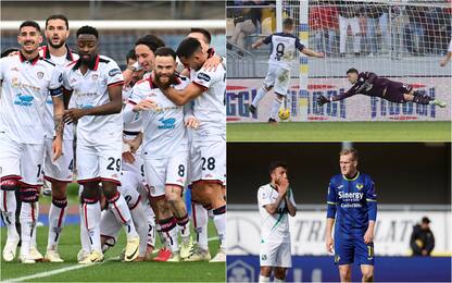 Serie A: Verona-Sassuolo 1-0, Frosinone-Lecce 1-1, Empoli-Cagliari 0-1