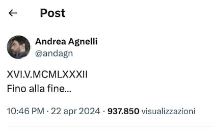 Scudetto Inter, ecco cosa significa il post di Andrea Agnelli su X