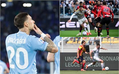 Serie A, pari Lecce-Monza e Juventus-Milan. Lazio-Verona 1-0. VIDEO