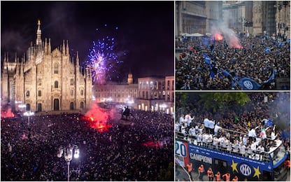 Festa scudetto Inter, a Milano la parata dei campioni fino al Duomo