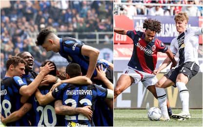 Serie A, Inter-Torino 2-0, Bologna-Udinese 1-1. Alle 18 due partite