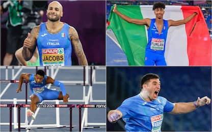 Europei atletica, Jacobs medagli d'oro nei 100. Ori Fabbri e Simonelli