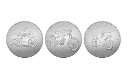 Ducati, un trittico di monete d'argento per celebrare i trionfi 2023