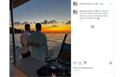 Ralf Schumacher fa coming out sui social: foto con il compagno su Ig