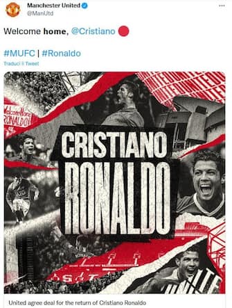 Cristiano Ronaldo al Manchester United, l'annuncio ufficiale