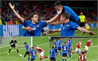 I gol dell'Italia nell'ottavo di finale con l'Austria a Euro 2020