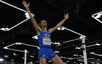 epa05221722 Gianmarco Tamberi of Italy in action during the the men's high jump final at the IAAF World Indoor Championships in Portland, Oregon, USA, 19 March 2016.  EPA/JOHN G. MABANGLO