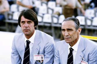 Cesare Maldini second Coach and Enzo Bearzot head coach of Italy during the World Cup Spain 1982 , Spain. (Photo by Alessandro Sabattini/Getty Images)