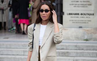 Ines Rau leaving L'Oreal Paris 2021 show during Paris Fashion Week on October 03, 2021 in Paris, France. Photo by Nasser Berzane/ABACAPRESS.COM