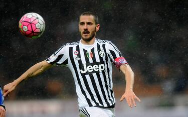 Juventus' Leonardo Bonucci in action during the Italy Cup second leg semifinal soccer match Inter FC vs Juventus FC at Giuseppe Meazza stadium in Milan, Italy, 02 March 2016.
ANSA/DANIELE MASCOLO