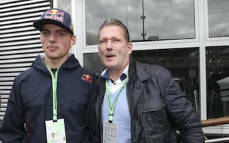 Max Verstappen col padre Jos, ex pilota di F1